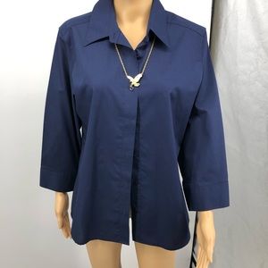 Conservative Ladies Button Up Blouse by Appleseeds